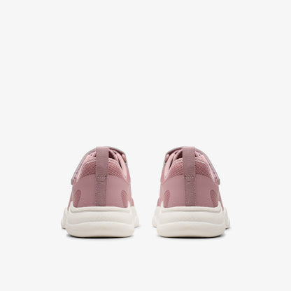Feather Ath Kid Dusty Pink | Clarks for sale