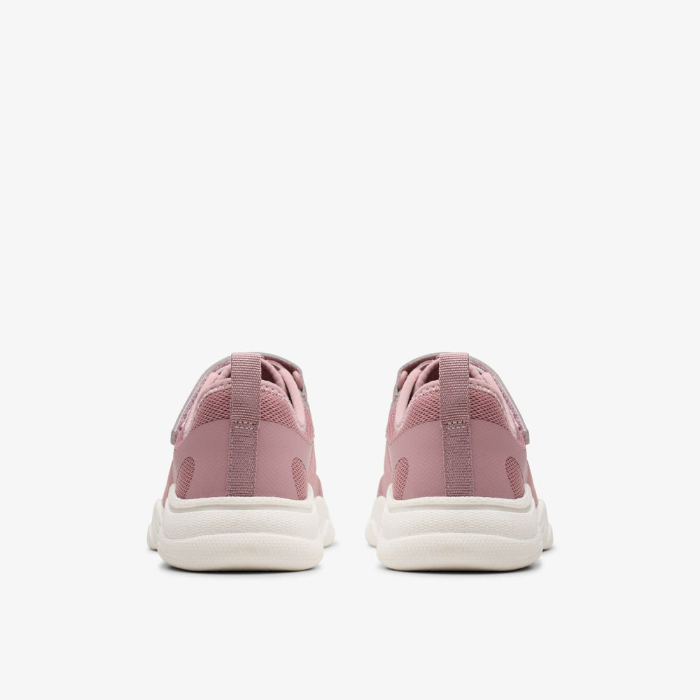 Feather Ath Kid Dusty Pink | Clarks for sale