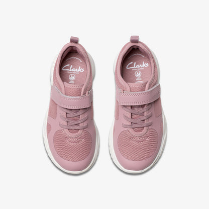 Feather Ath Kid Dusty Pink | Clarks for sale