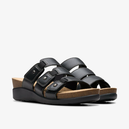 Calenne Lily Black Leather | Clarks outlet