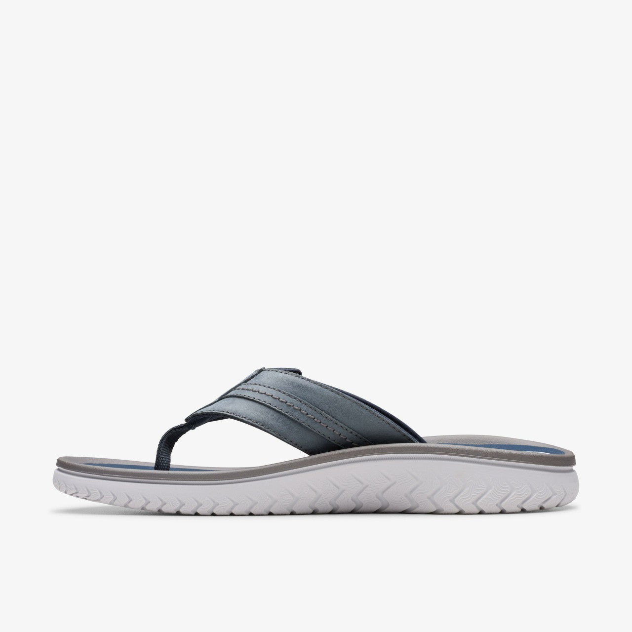 Wesley Sun Navy Leather | Clarks for sale