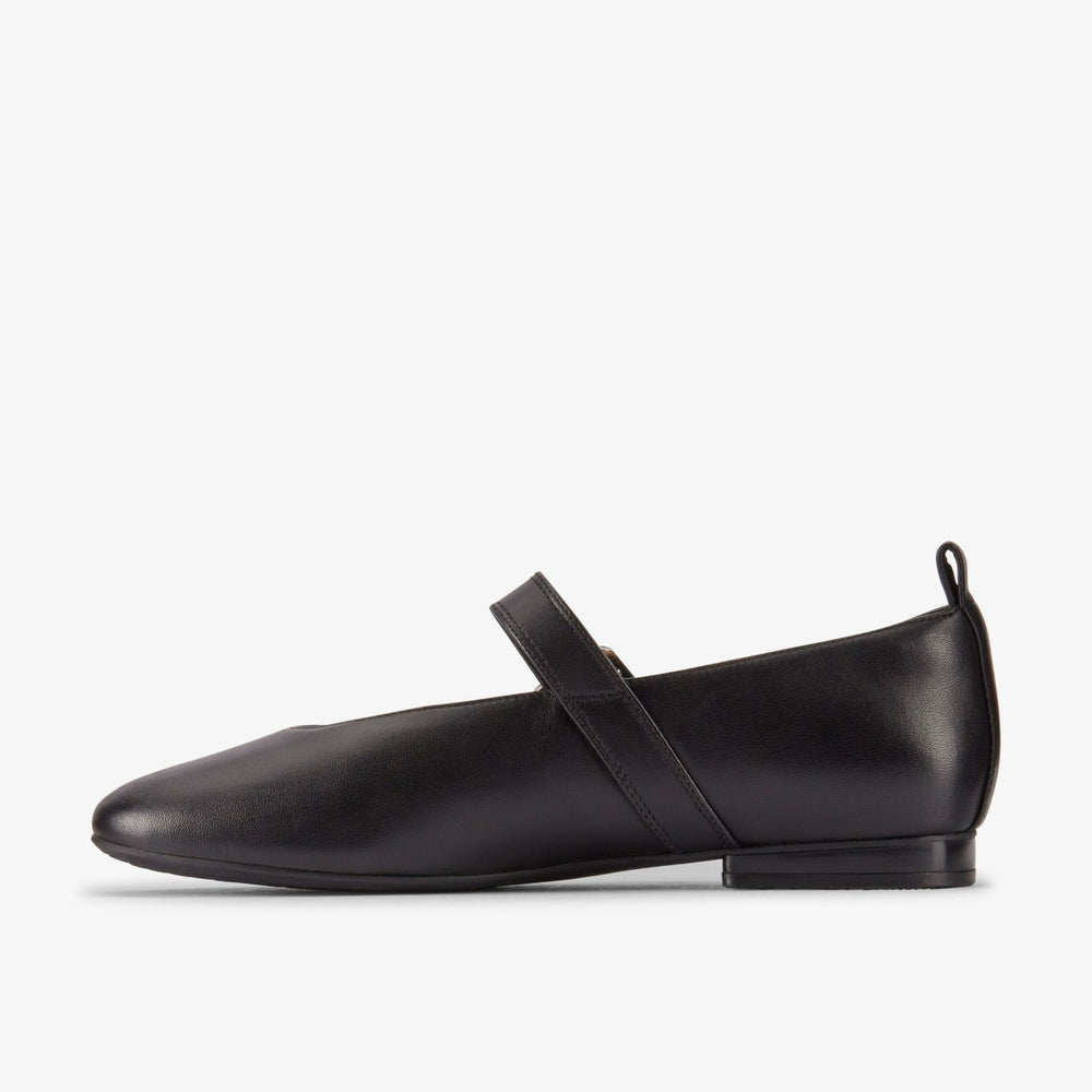 Fawna Bar Black Leather | Clarks on Sale