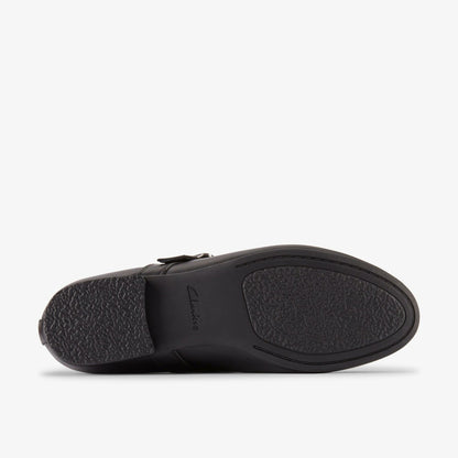 Fawna Bar Black Leather | Clarks on Sale