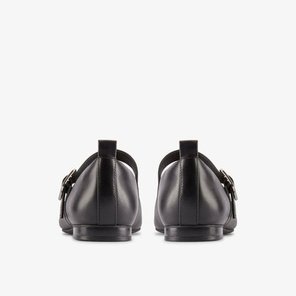 Fawna Bar Black Leather | Clarks on Sale