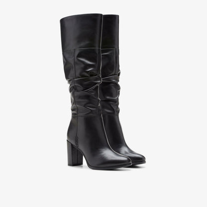 Freva 85 Slouch Black Leather | Clarks outlet