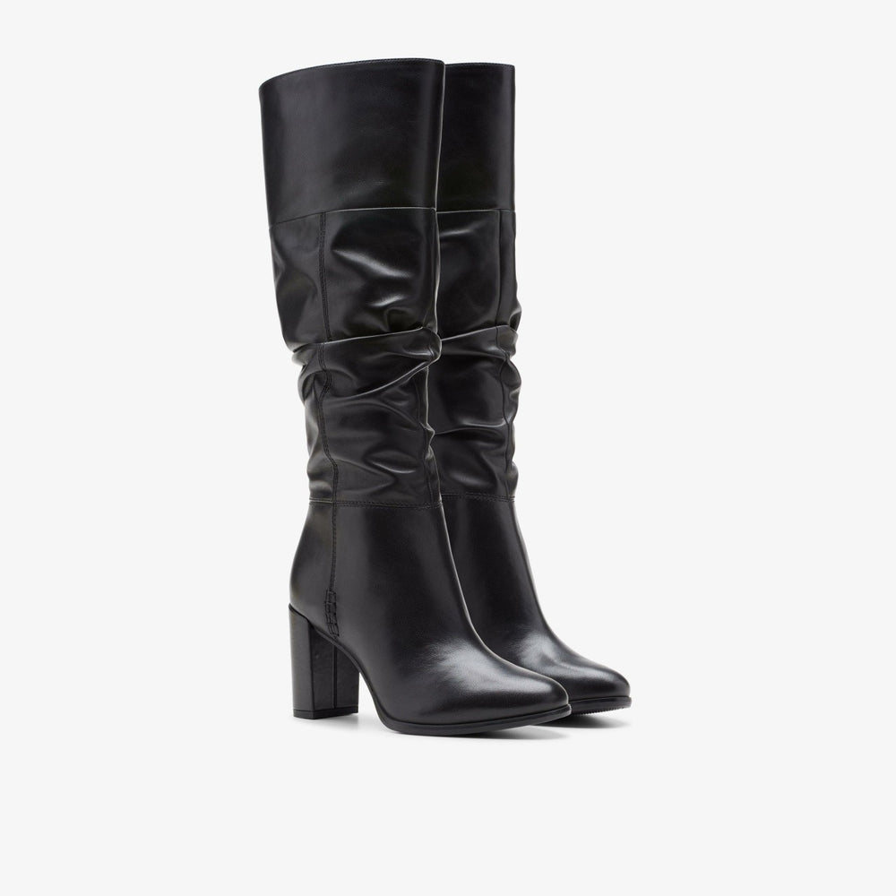 Freva 85 Slouch Black Leather | Clarks outlet