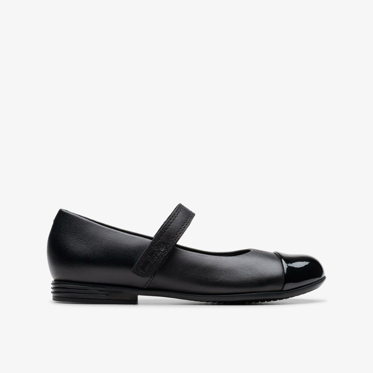 Finja Gem Kid Black Leather | Clarks outlet