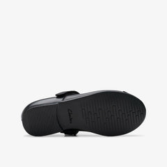 Finja Gem Kid Black Leather | Clarks outlet