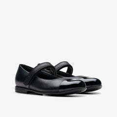 Finja Gem Kid Black Leather | Clarks outlet