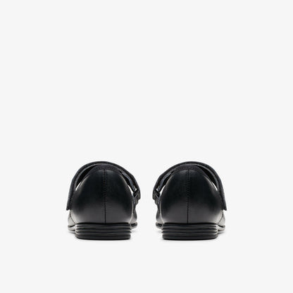 Finja Tap Older Black Leather | Clarks online