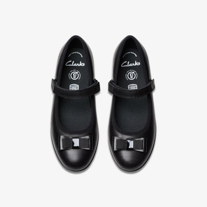 Finja Tap Older Black Leather | Clarks online