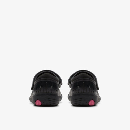 Relda Wish Kid Black Leather | Clarks outlet