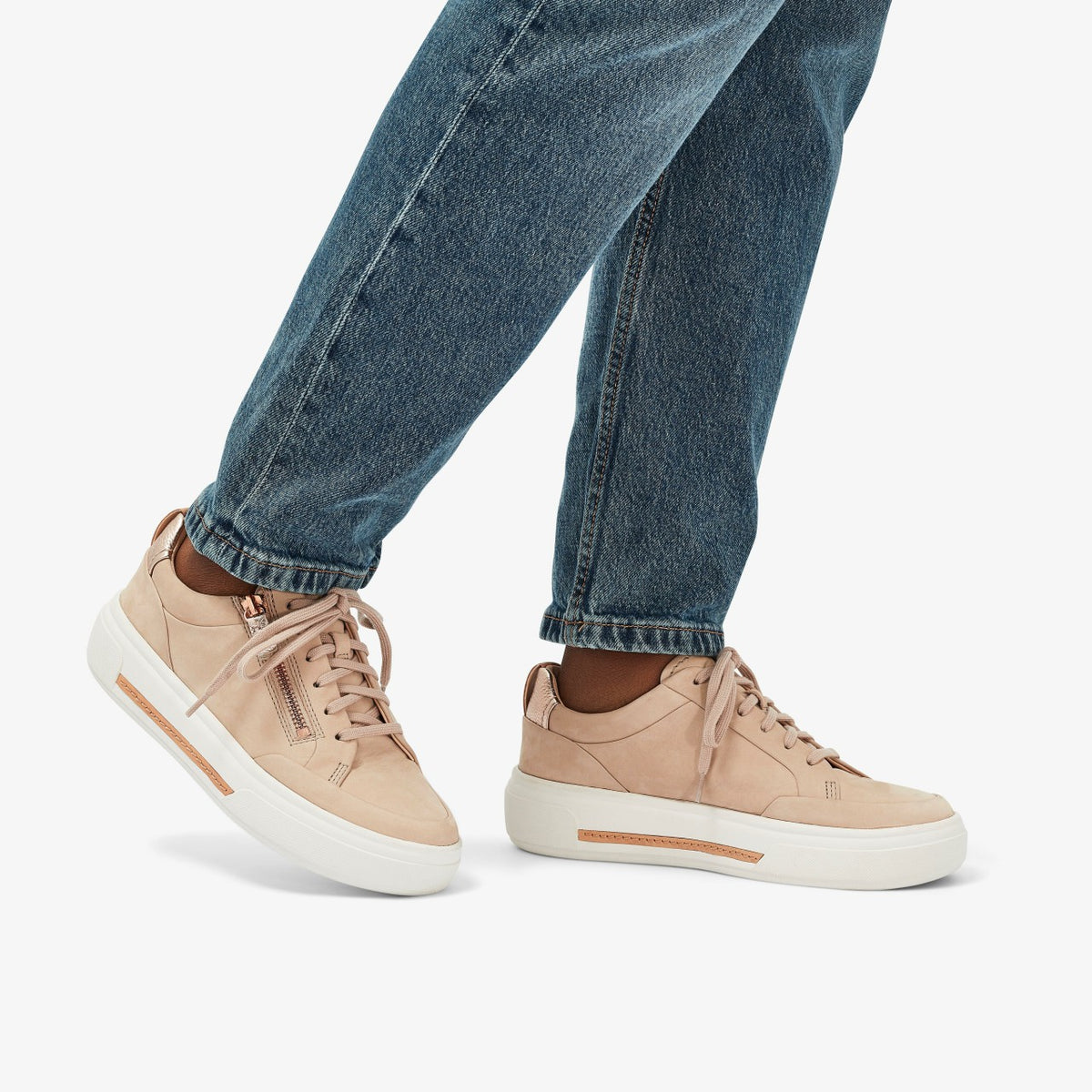 Hollyhock Zip Sand Nubuck | Clarks discount