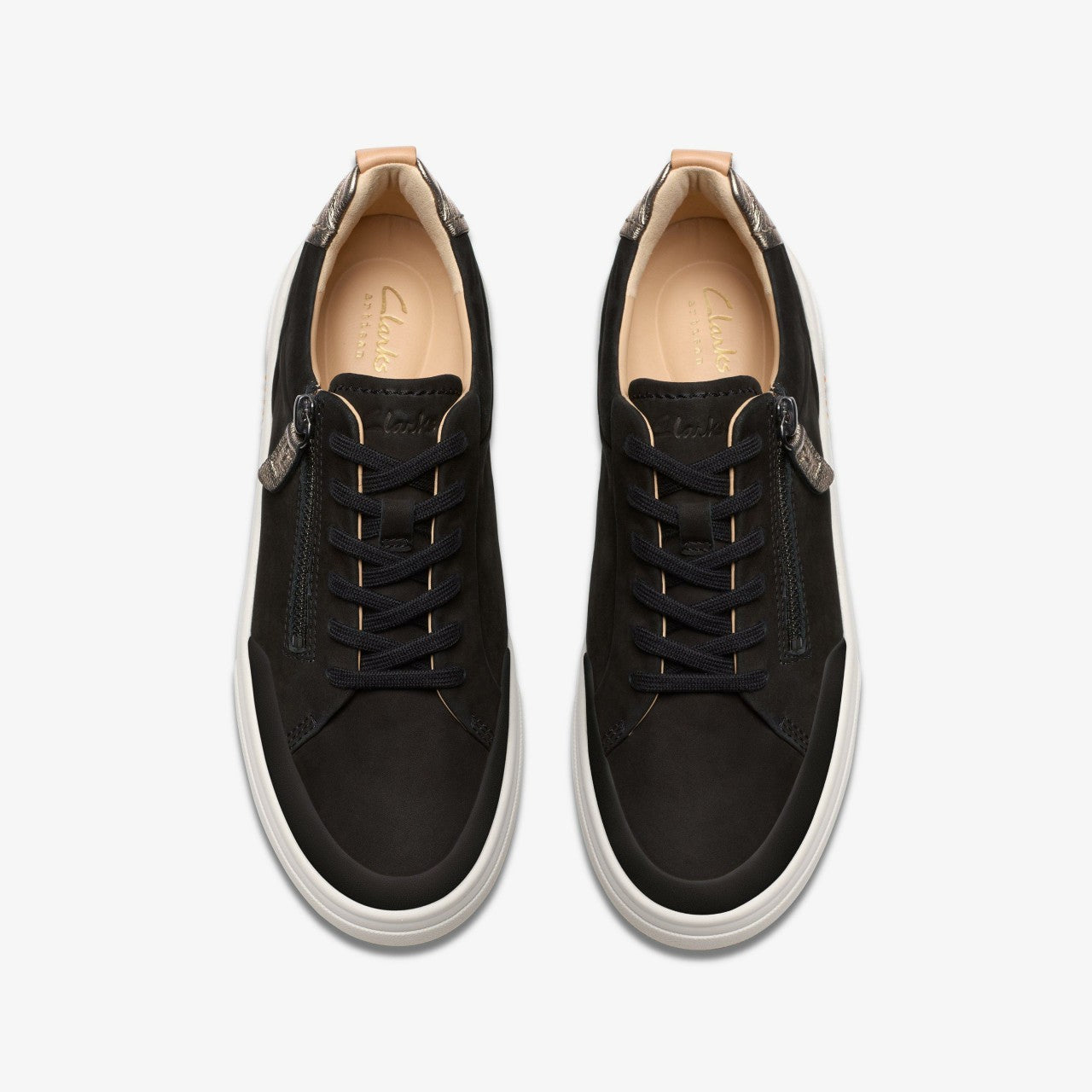 Hollyhock Zip Black Nubuck | Clarks on Sale