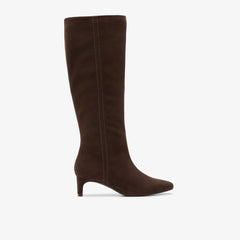 Edina Tall Dark Brown Suede | Clarks for sale