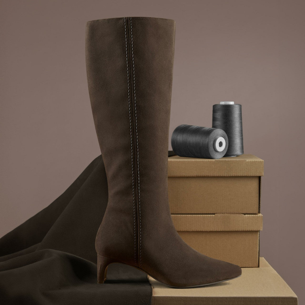 Edina Tall Dark Brown Suede | Clarks for sale