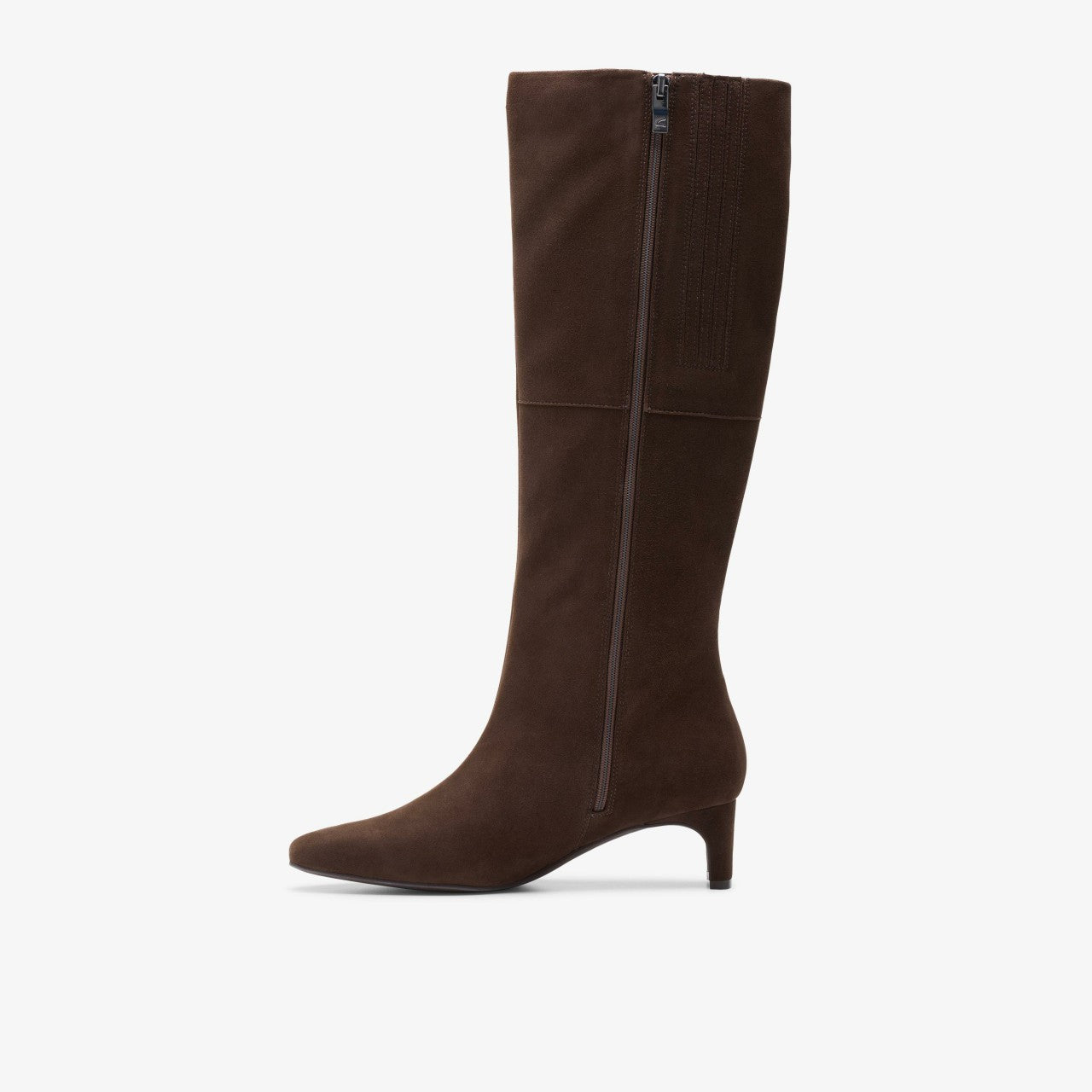 Edina Tall Dark Brown Suede | Clarks for sale
