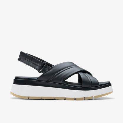 Tuscan Cross Black Leather | Clarks Sale