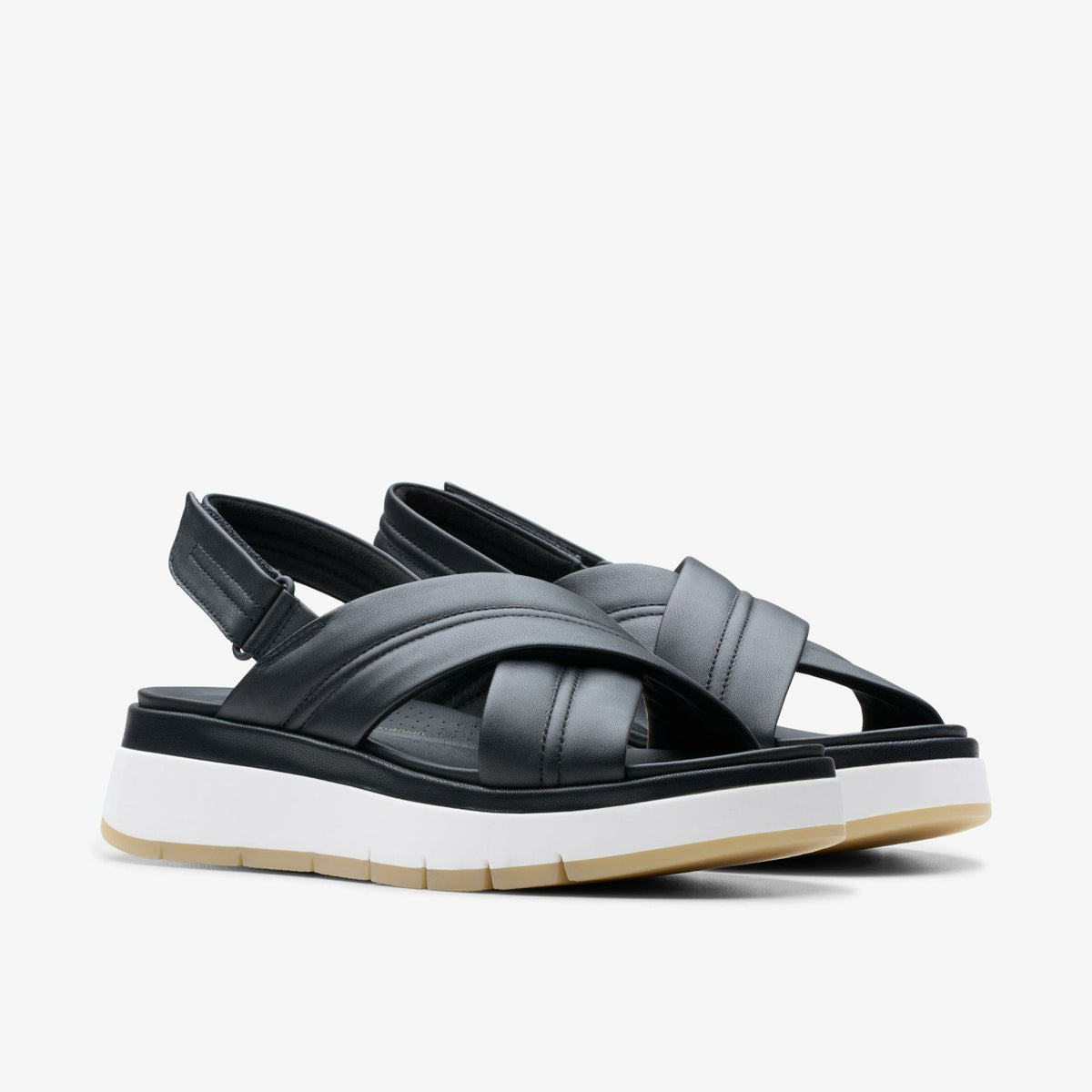 Tuscan Cross Black Leather | Clarks Sale