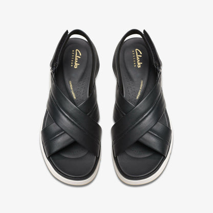 Tuscan Cross Black Leather | Clarks Sale