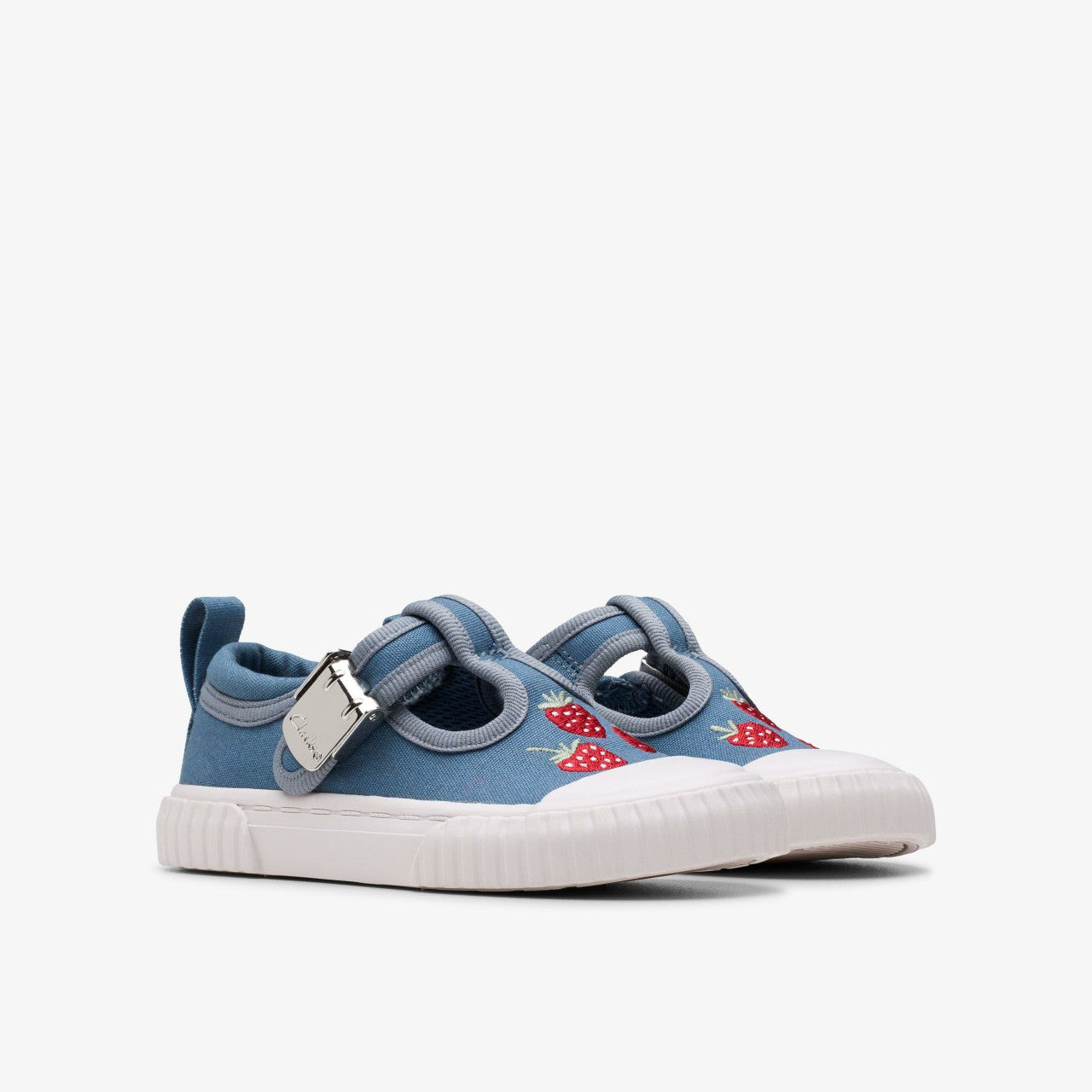 Foxing Berry Toddler Blue Canvas | Clarks online