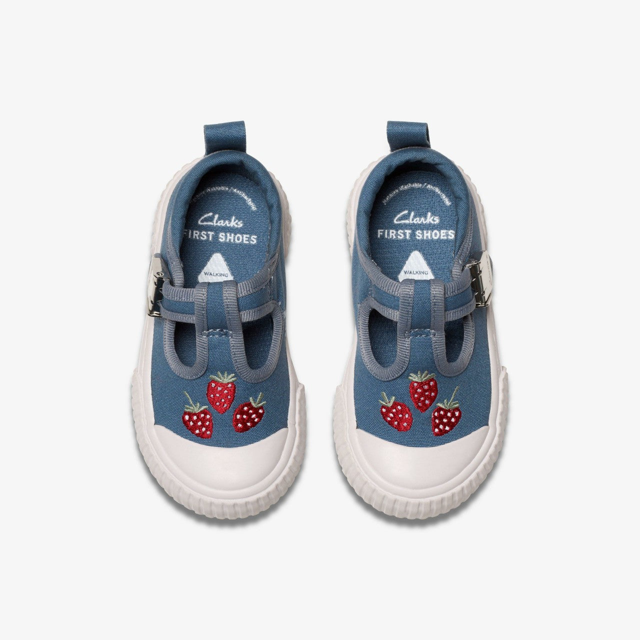Foxing Berry Toddler Blue Canvas | Clarks online