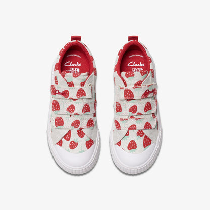 Foxing Fraise Kid Cotton Metallic | Clarks on Sale