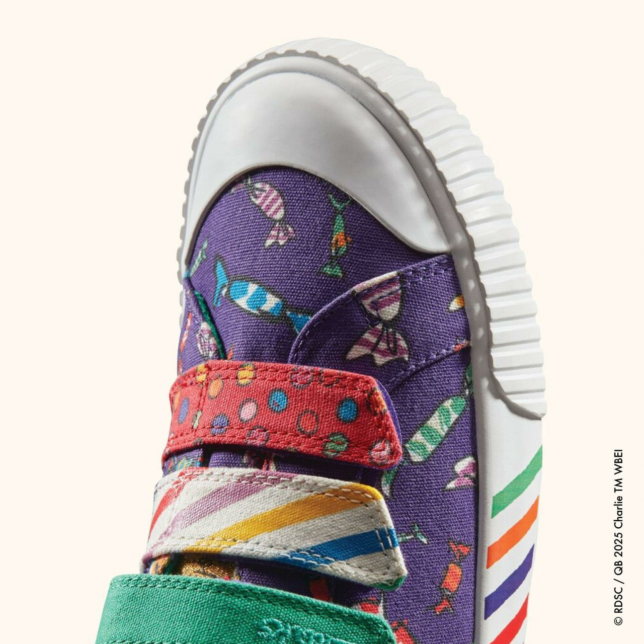 Roald Dahl Charlie & the Chocolate Factory Foxing Mix Kid Purple Canvas | Clarks Sale