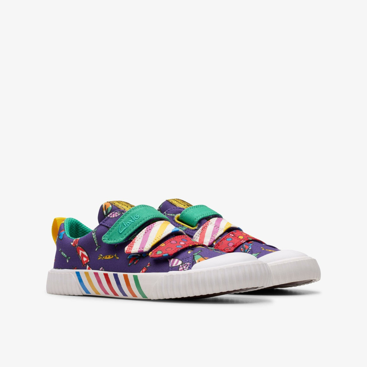 Roald Dahl Charlie & the Chocolate Factory Foxing Mix Kid Purple Canvas | Clarks Sale