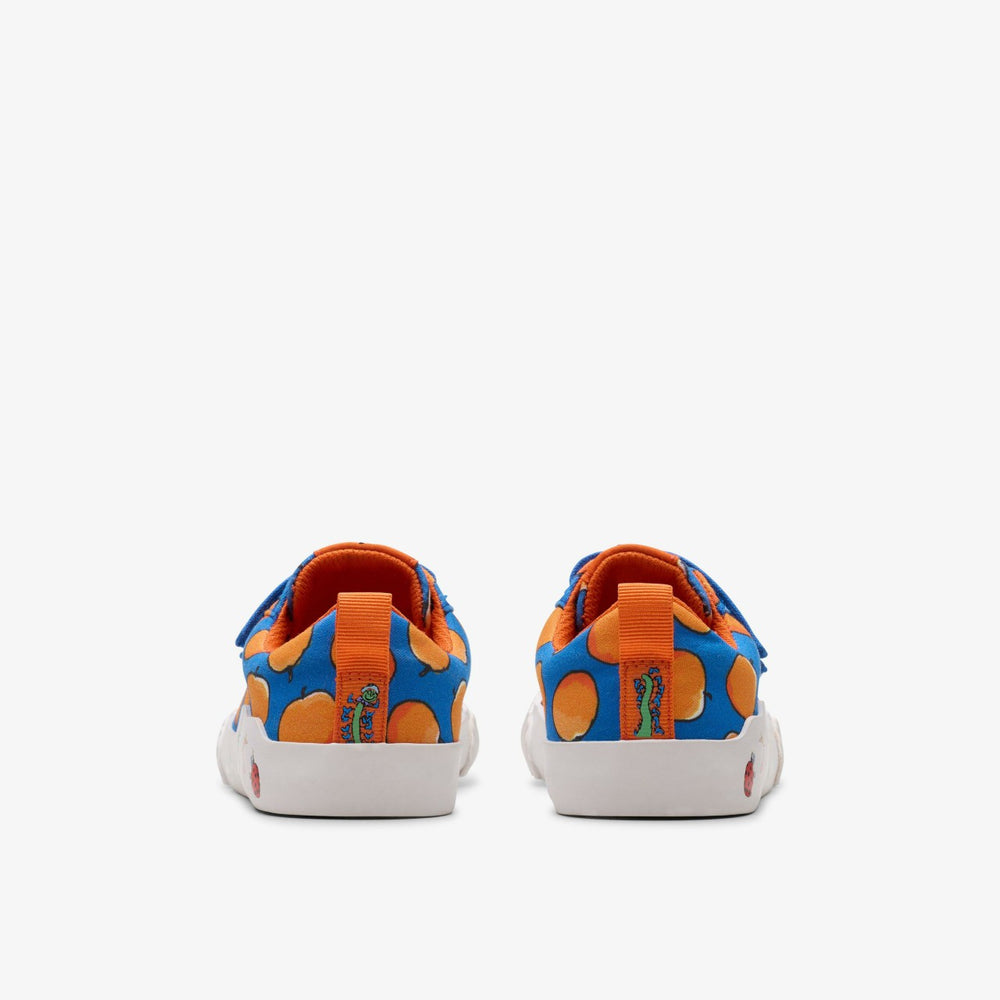 Roald Dahl James & the Giant Peach Foxing Air Kid Blue Canvas | Clarks outlet