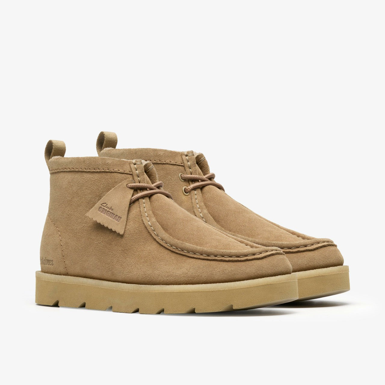 Meare Walla Boot Dark Sand Warmlined | Clarks on Sale