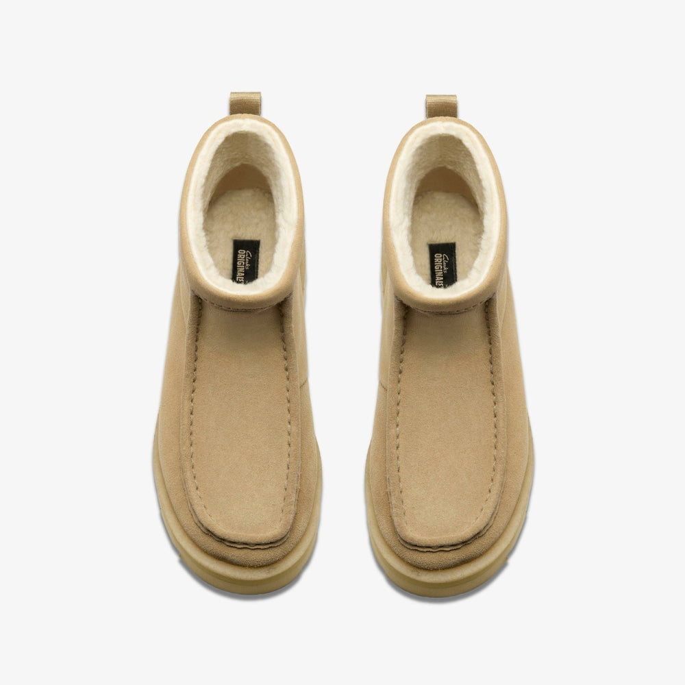 Meare Rooey Dark Sand Warmlined | Clarks outlet