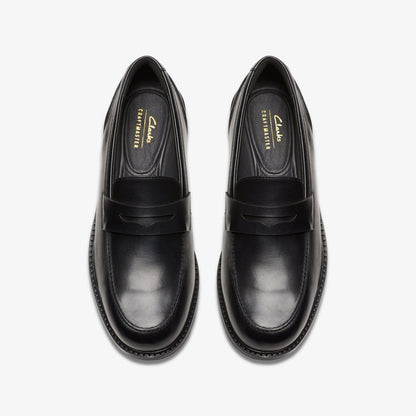 Craft Arlo Lo Black Leather | Clarks for sale