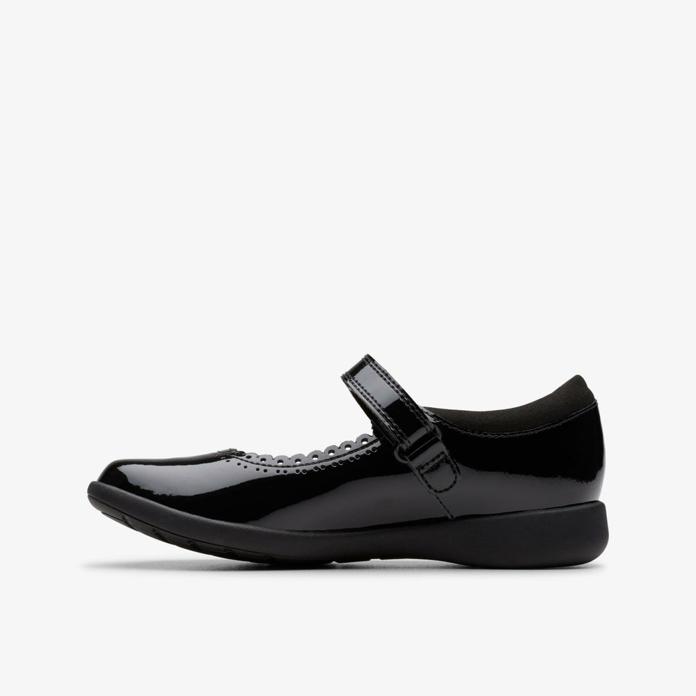 Etch Pure Kid Black Patent | Clarks discount