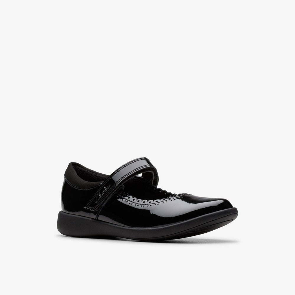 Etch Pure Kid Black Patent | Clarks discount