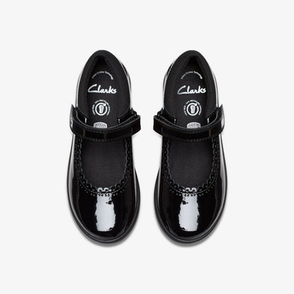 Etch Pure Kid Black Patent | Clarks discount