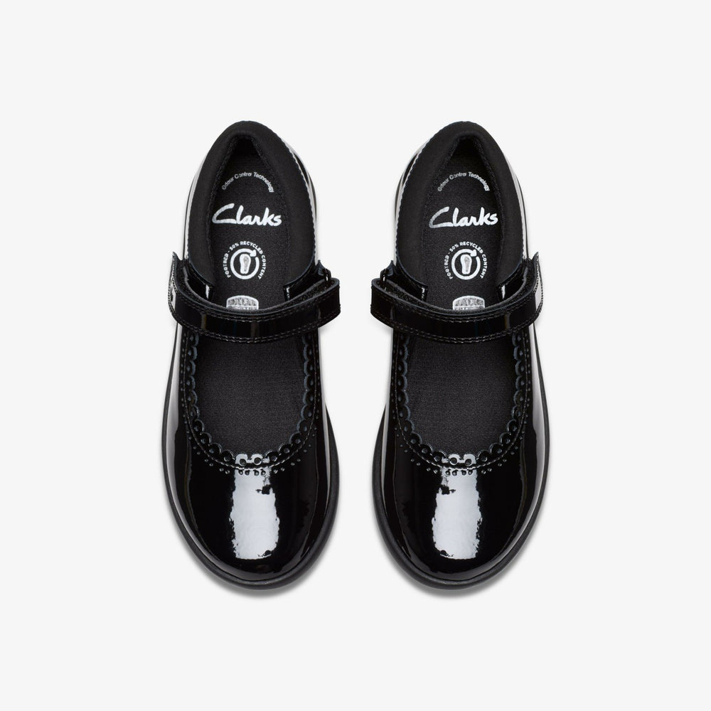 Etch Pure Kid Black Patent | Clarks discount