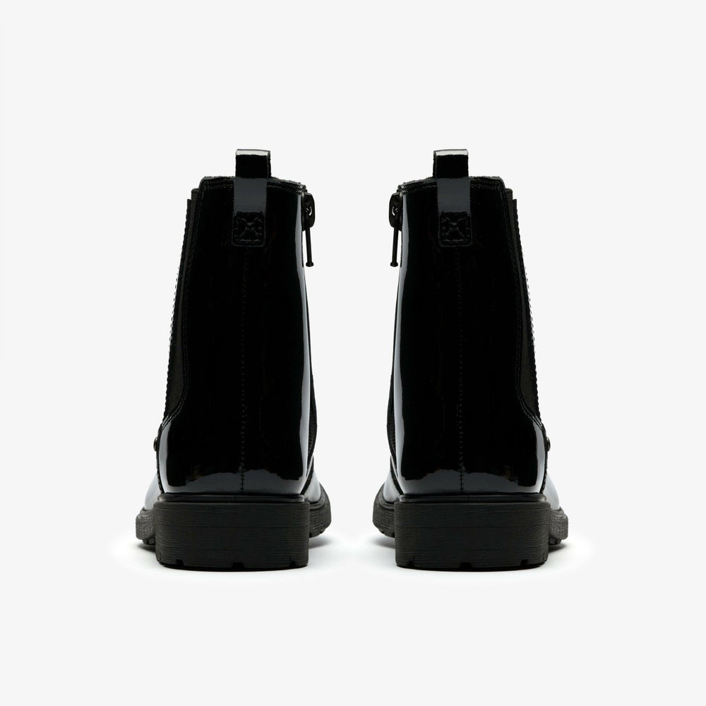 Astrol Orin Kid Black Patent | Clarks outlet