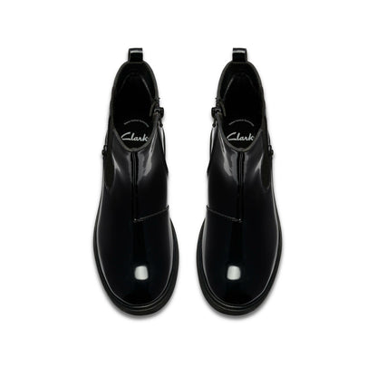 Astrol Orin Kid Black Patent | Clarks outlet