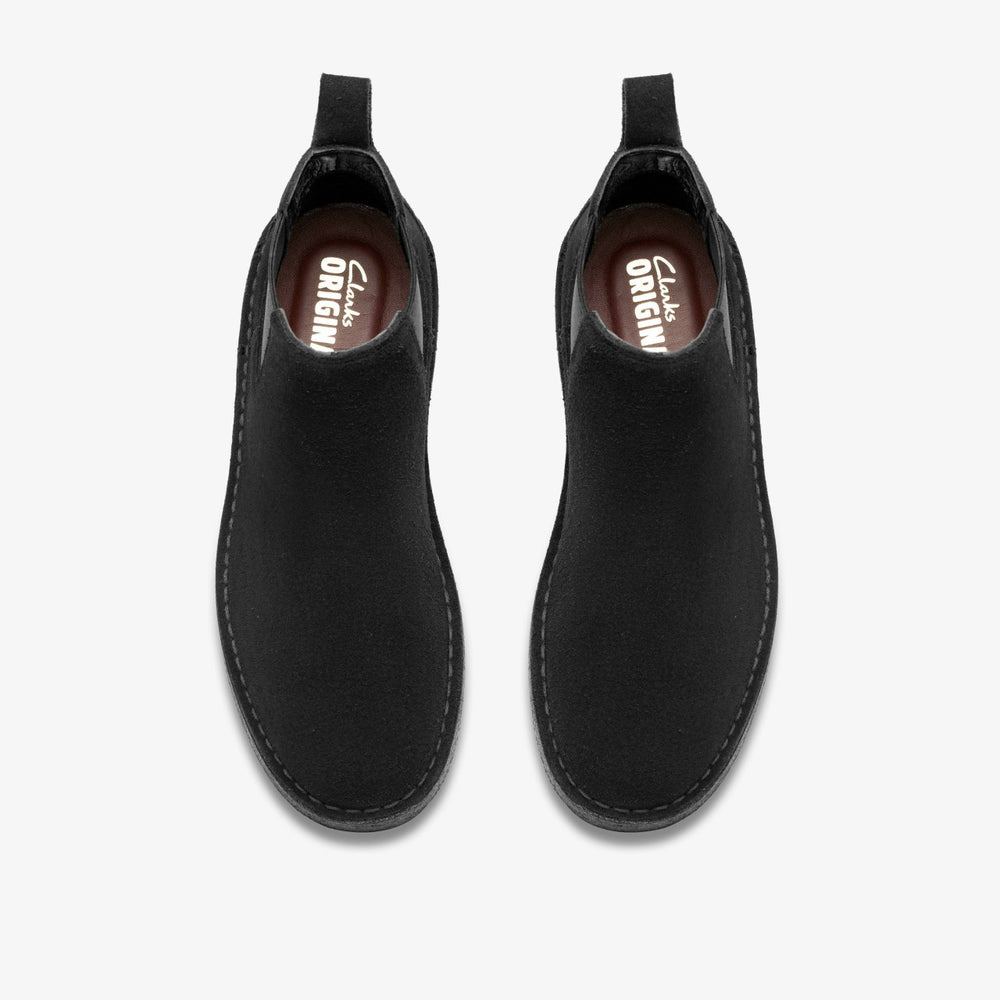 Desert Chelsea Black Suede | Clarks Sale