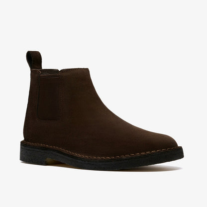 Desert Chelsea Dark Brown Suede | Clarks for sale
