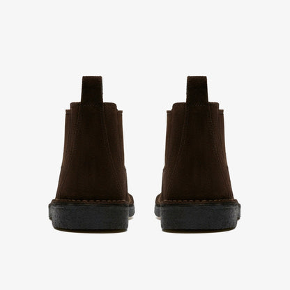 Desert Chelsea Dark Brown Suede | Clarks for sale