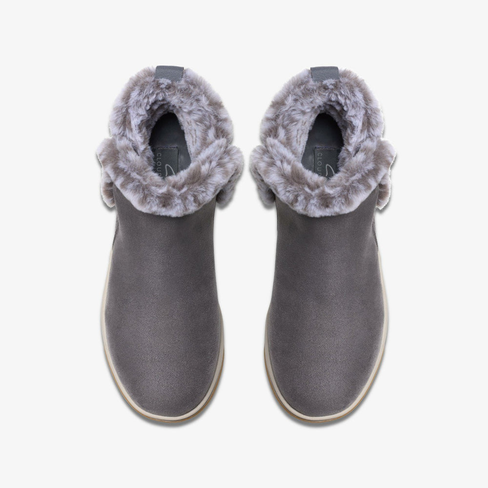 Brinkley Fur Dark Grey | Clarks outlet