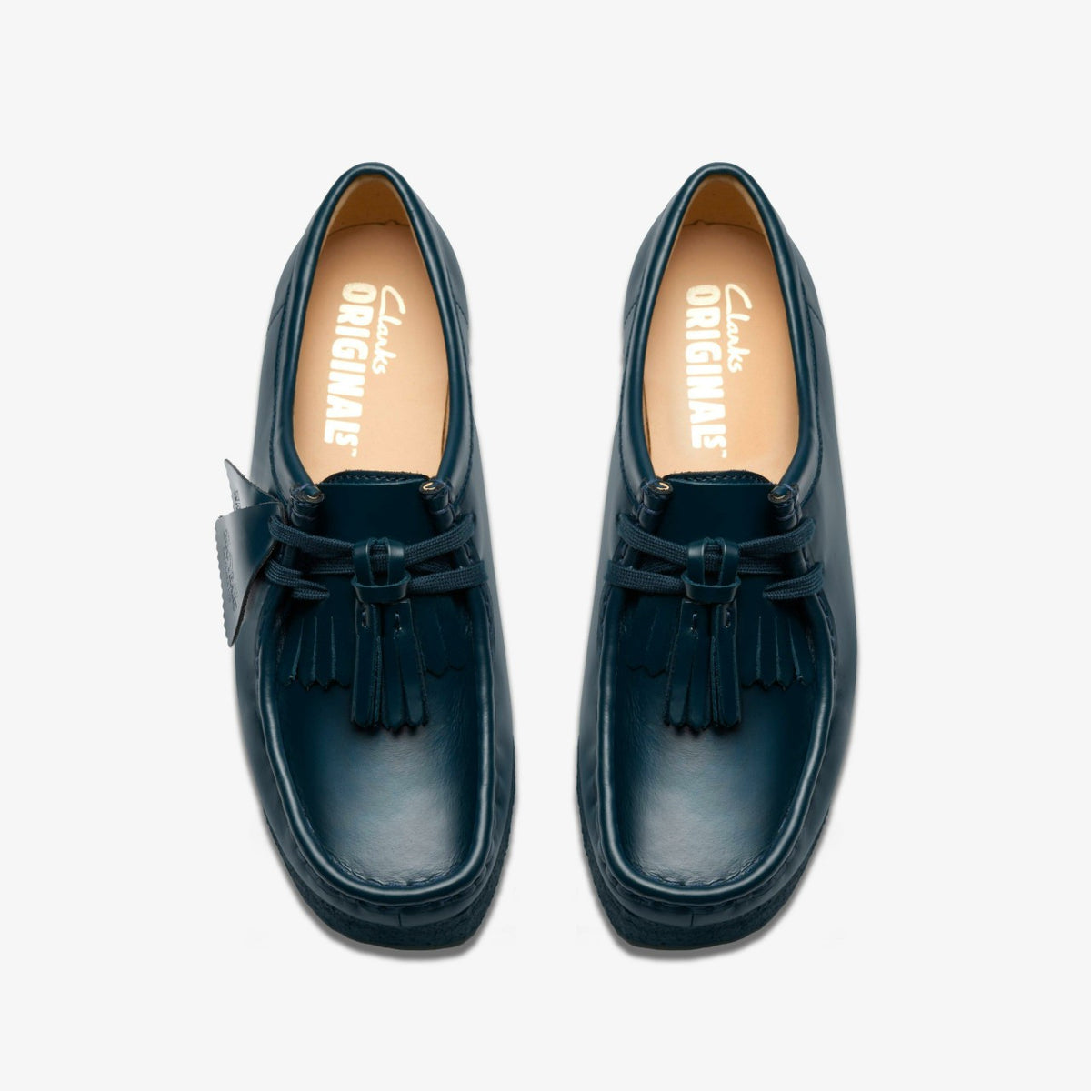 Wallabee Dark Teal Leather | Clarks online