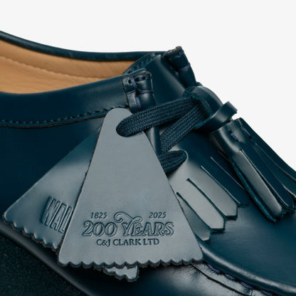 Wallabee Dark Teal Leather | Clarks online