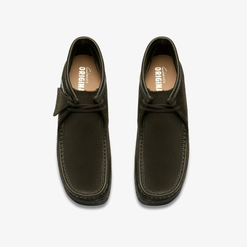 Wallabee Boot Loden Green Suede | Clarks outlet