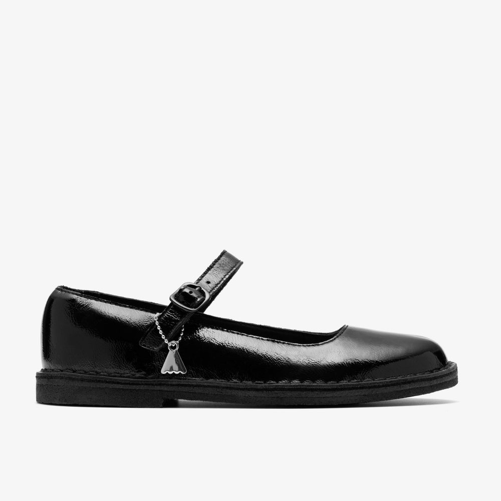 Desert Jane Black Patent | Clarks outlet