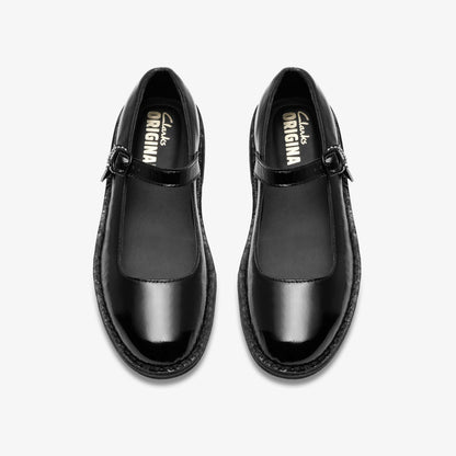Desert Jane Black Patent | Clarks outlet