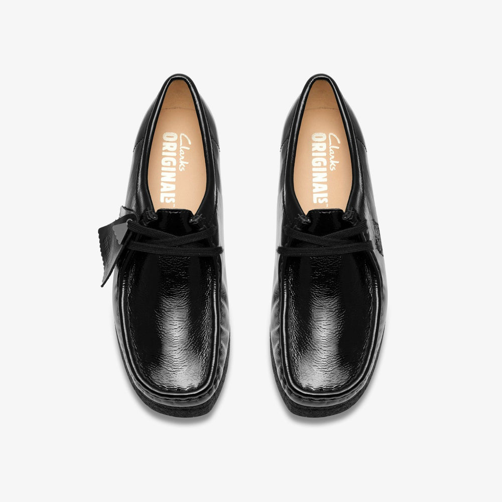 Wallabee Black Patent | Clarks for sale