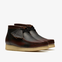 Wallabee Boot Dark Tan Combination | Clarks on Sale